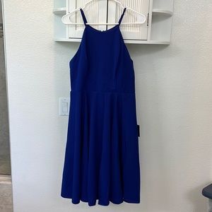NWT Lulu’s Halter Top Dress in Royal Blue